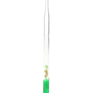 Green Glass Dabber With Diamonds