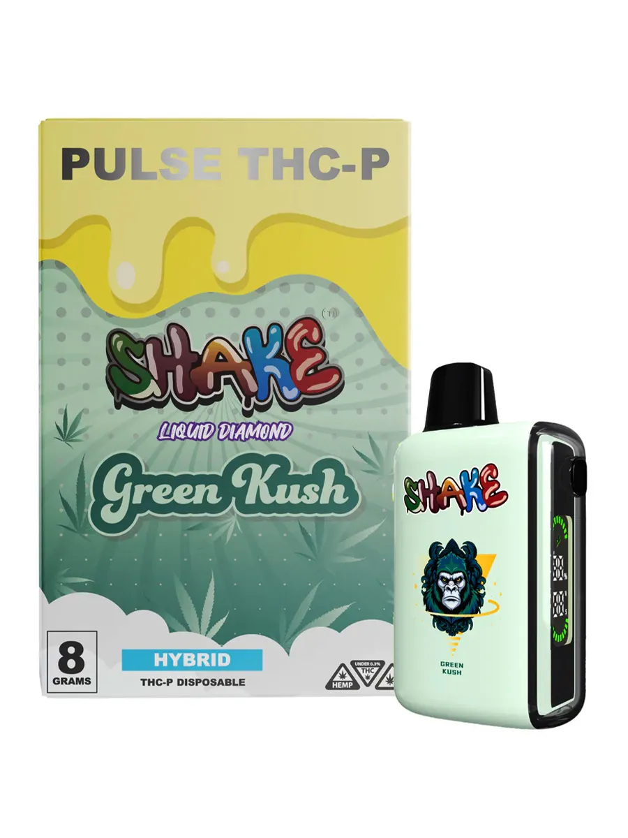 Green Kush Shake Pulse THC-P Liquid Diamonds Disposable 8G