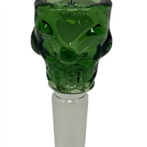 Green Pacific Skull 3D Design Male Bowl 14MM