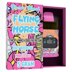 Juicy Boobs OG | Pinky Lychee Flying Horse 3in1 Stoner Blend Disposable 5G