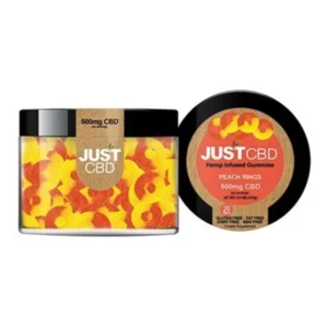 Just CBD Peach Rings Gummies 500mg