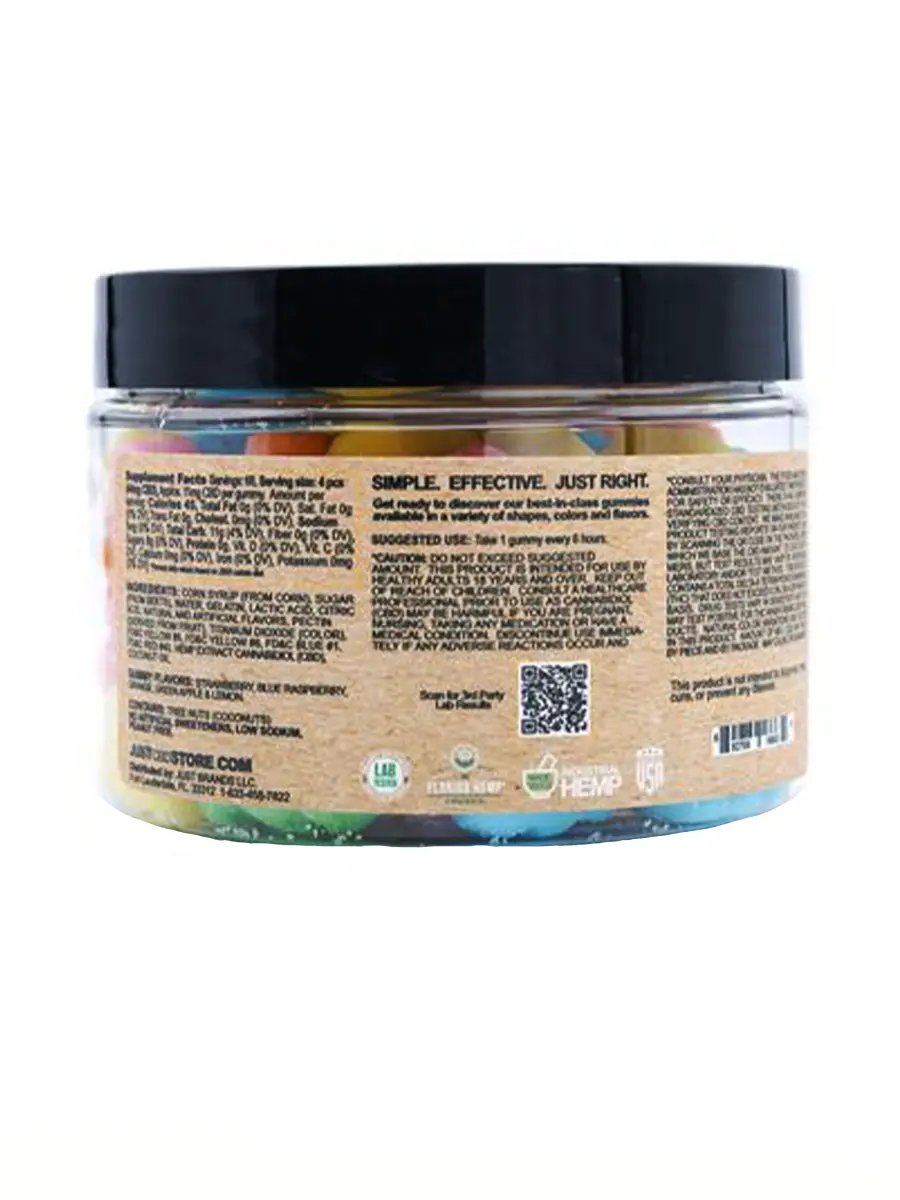 Just CBD Sour Bear Gummies 500MG - Image 2
