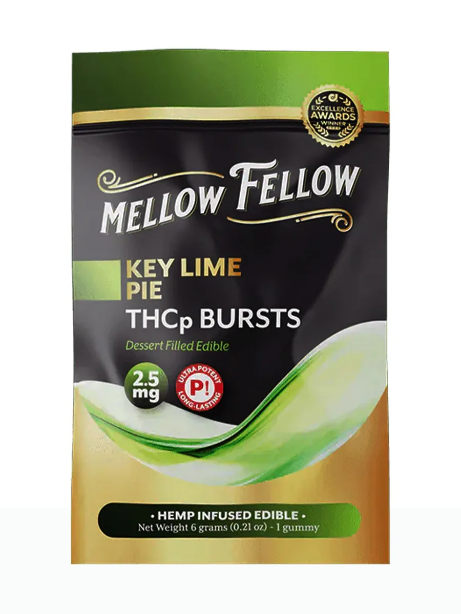 Key Lime Pie Mellow Fellow THCP Bursts Edible 2.5mg