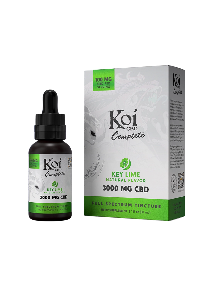 Key Lime Koi Complete Full Spectrum CBD Tincture 30ml