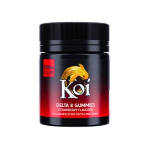 Strawberry Koi D8 THC Gummies 500mg