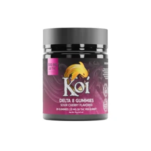 Sour Cherry Koi D8 THC Gummies 500mg