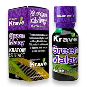 Green Malay Krave Botanicals Kratom Extract 10ml