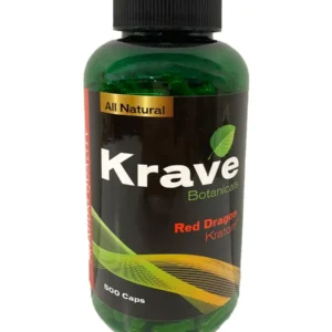 Krave Botanicals Red Dragon Kratom Capsules 300ct