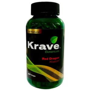 Krave Botanicals Red Dragon Kratom Capsules 150ct