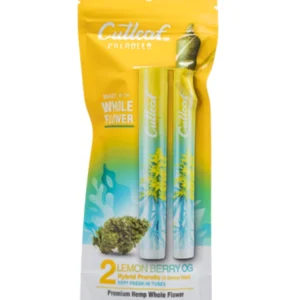 Lemon Berry OG Cutleaf Whole Flower Pre Rolls 2G