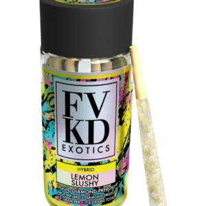 Lemon Slushy FVKD Liquid Diamond Pre Rolls 7.5G 5ct