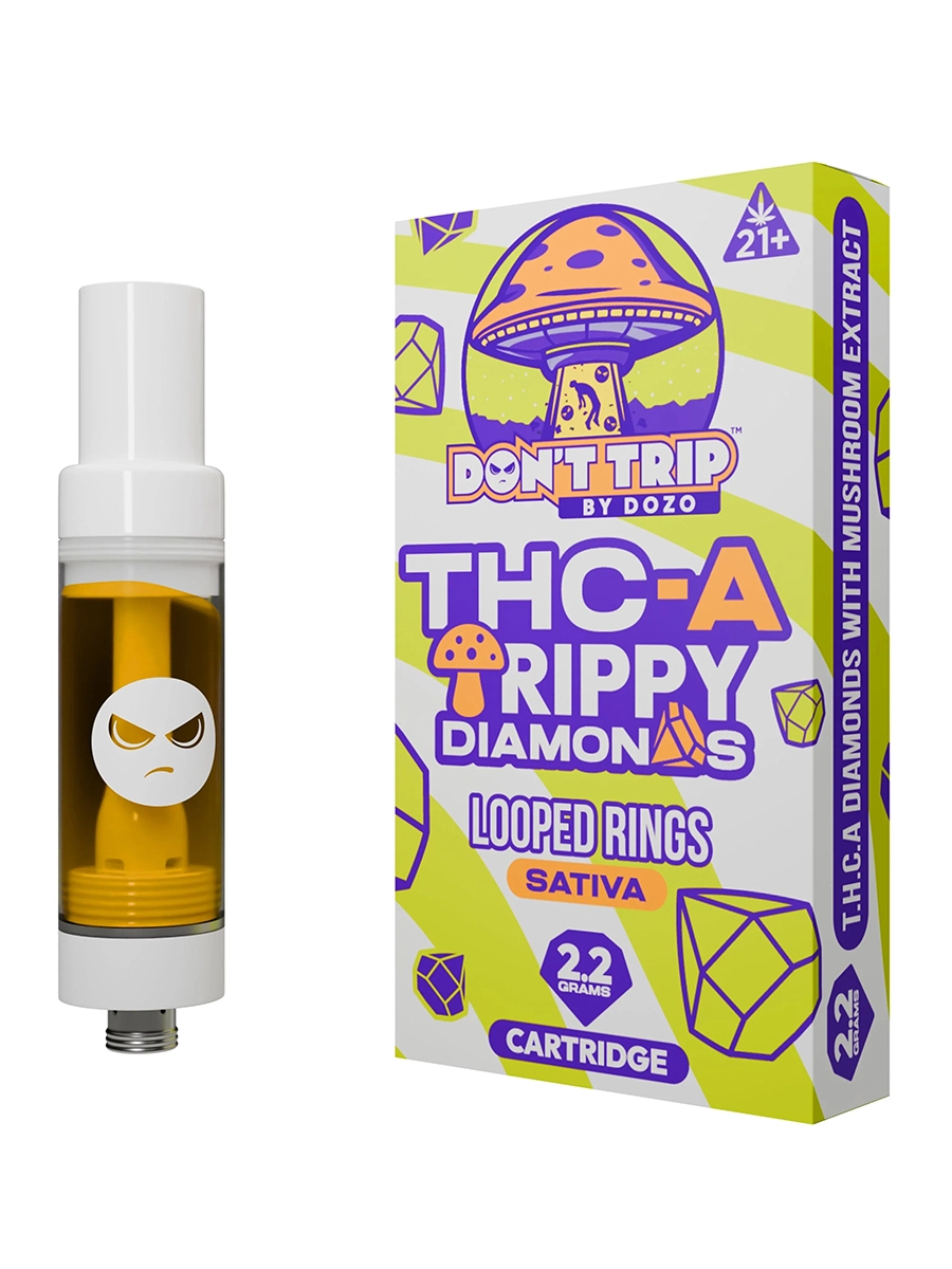 Looped Rings Don’t Trip by Dozo THC-A Trippy Diamonds Cartridge 2.2G