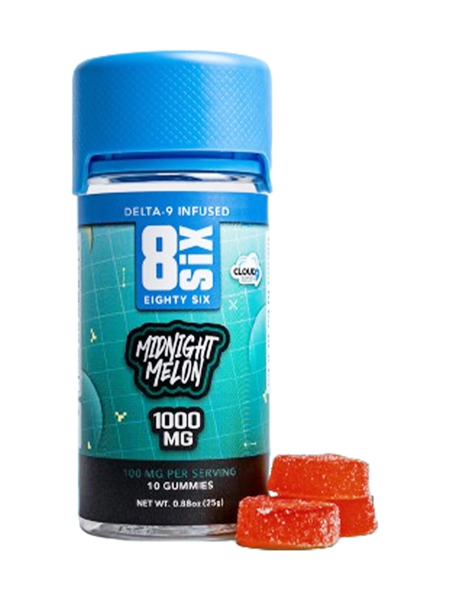 Midnight Melon 8SIX Delta-9 THC Gummies 1000 MG