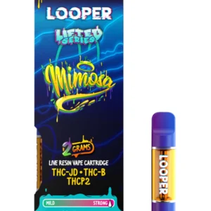 Mimosa Looper Lifted  Series THC-JD+THC-B+THCP2 Live Resin Vape Cartridge 2G