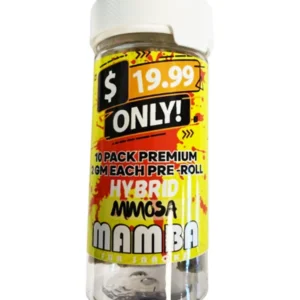Mimosa Mamba $19.99 Only! Pre-Roll 10 Pack Premium x 2G