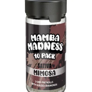 Mimosa Mamba Madness Full Spectrum Blend Pre Rolls 10 Pack Jar 2GM