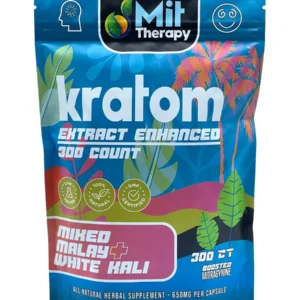 Mixed Malay | White Kali Mit Therapy Kratom Extract Capsules 300ct