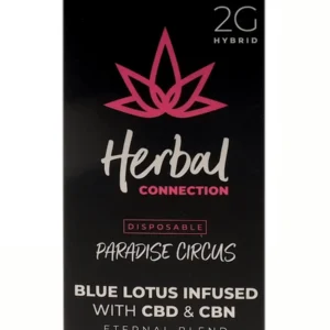 Paradise Circus Herbal Connection Blue Lotus Infused Eternal Blend Vape 2G