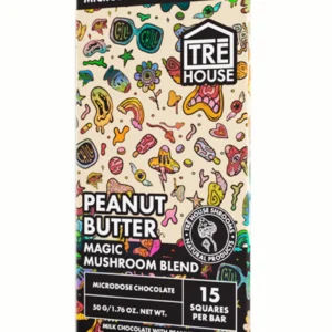 Peanut Butter Tre House Magic Mushroom Chocolate Bar 50g