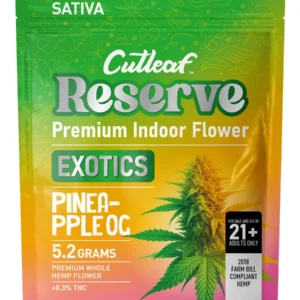 Pineapple OG Cutleaf Reserve Premium Indoor Exotic Hemp Flower 5.2G