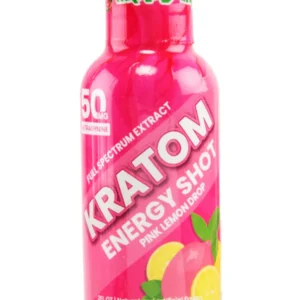 Pink Lemon Drop Happy Hippo Kratom Energy Shot 50mg