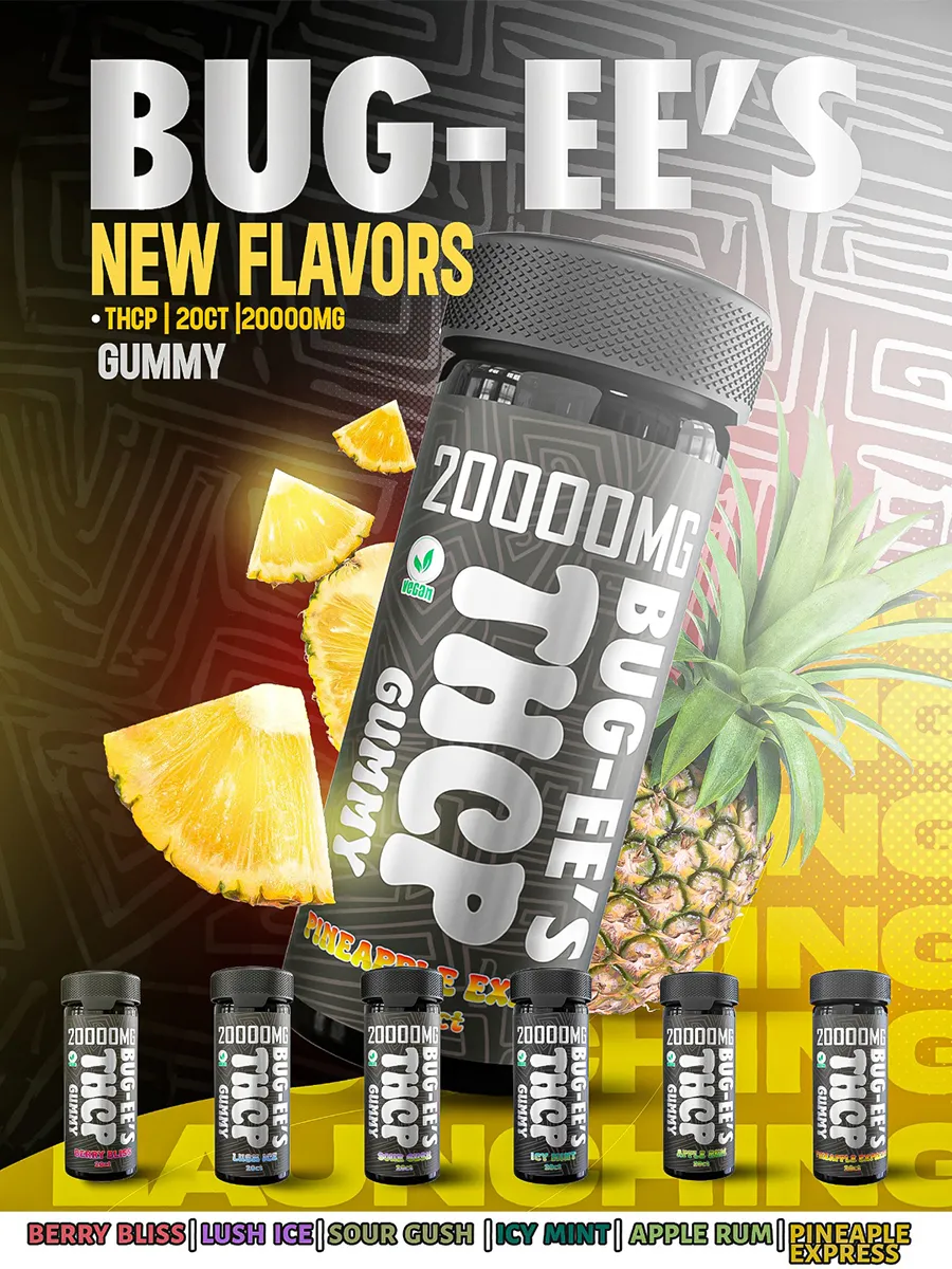 Icy Mint Flying Horse Bugees THCP Gummies 20ct - Image 2