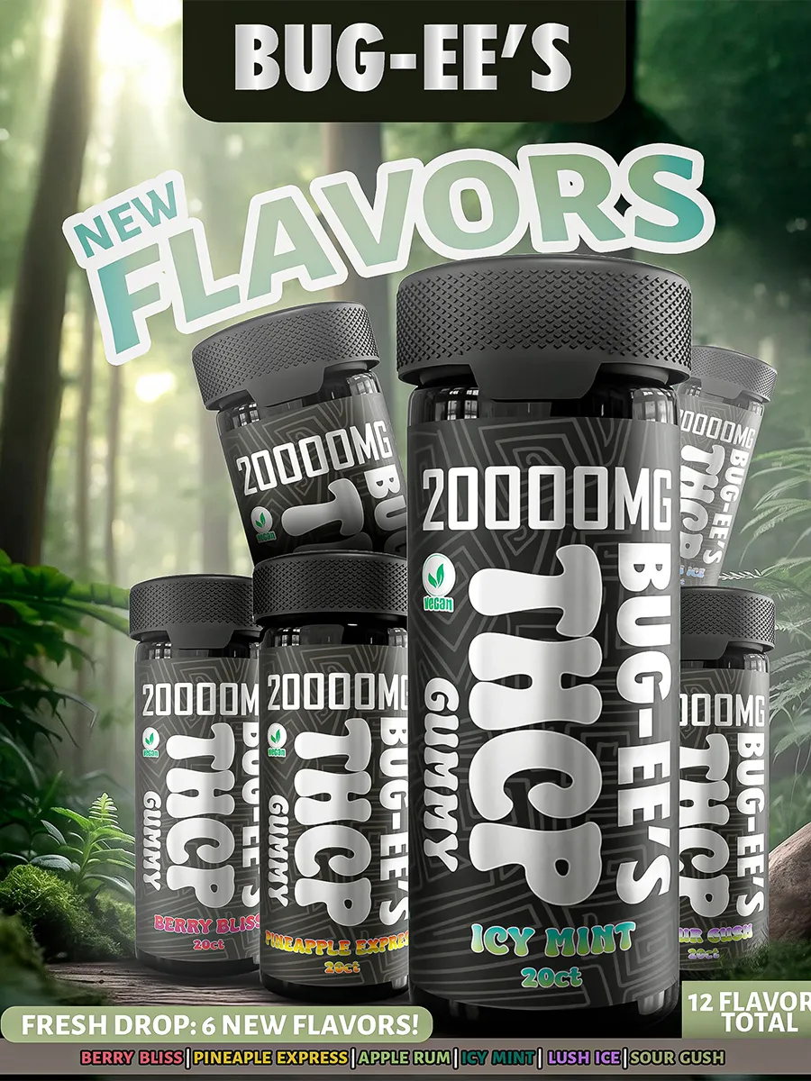 Icy Mint Flying Horse Bugees THCP Gummies 20ct - Image 3