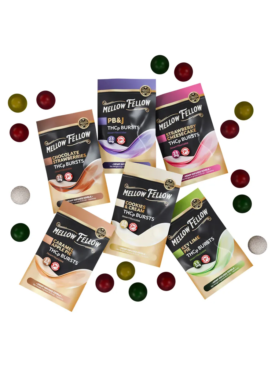 Key Lime Pie Mellow Fellow THCP Bursts Edible 2.5mg - Image 2
