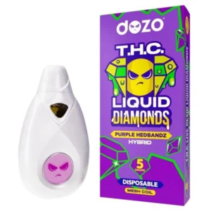 Purple Headbandz Dozo Liquid Diamonds Mesh Coil Vape 5G