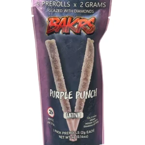 Purple Punch Bakrs Glazed With Diamonds Pre-Rolls 2ct 2g