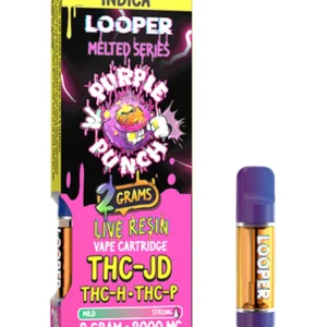 Purple Punch Looper Melted Series THC-JD+THC-H+THC-P Vape 2G
