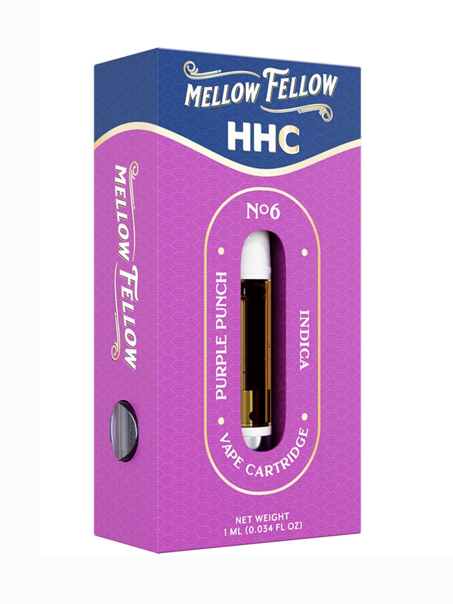 Purple Punch Mellow Fellow Classic HHC Vape Cartridges 1ml