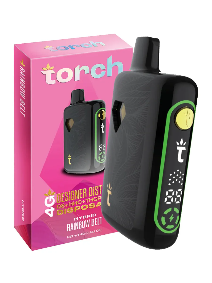 Rainbow Belt Torch Designer Distillate Disposable 4G