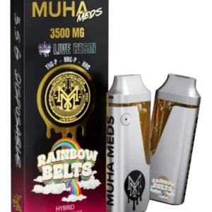 Rainbow Belts Muha Meds Live Resin THCP+HHCP+HHC Vape 3500MG