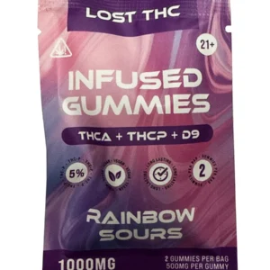 Rainbow Sours Lost THC THCA+THCP+D9 Infused Gummies 2ct