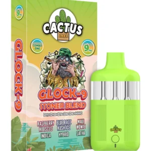 Raspberry Hibiscus | Blue Razz Kush Ice | Maui Wowie Cactus Labs Glock 9 Stoner Blend Vape 9ml