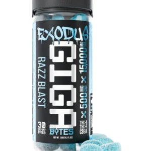 Razz Blast Exodus Gigabytes Gummies 15000MG