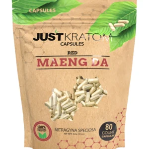 Red Maeng Da Just Kratom Mitragyna Speciosa Capsules 80ct