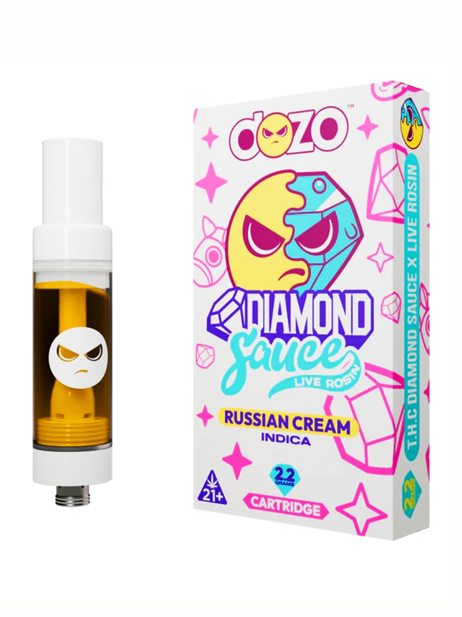 Russian Cream Dozo Diamond Sauce Live Rosin Cartridge 2.2G