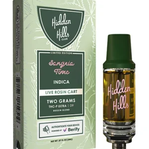 Sangria Time Hidden Hills Limited Edition Live Rosin Bussin Blend Cart 2G