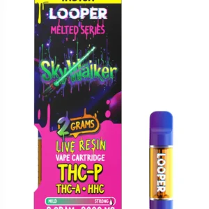 Sky Walker Looper Melted Series THC-JD+THC-B+THC-H Live Resin Vape Cart 2G