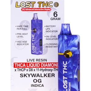 Skywalker OG Lost THC THC-A Diamond Disposable 6G