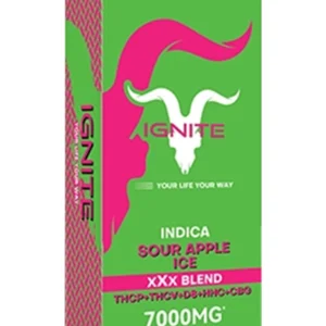 Sour Apple Ice Ignite XXX Blend Disposable 7000mg