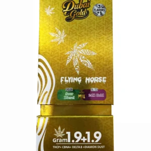 Sour Diesel | 24K Gold Flying Horse Dubai Gold Disposable 3.8G