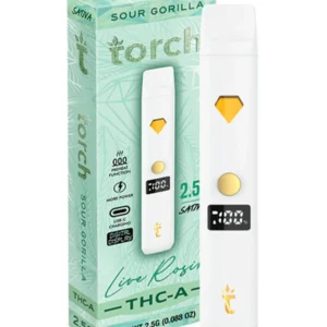 Sour Gorilla Torch THC-A Live Rosin Disposable 2.5G