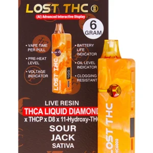 Sour Jack Lost THC THC-A Diamond Disposable 6G