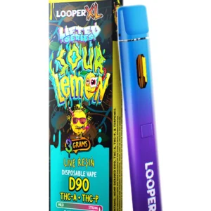 Sour Lemon Looper XL Lifted Series THC-A+D9+THC-P Vape 3G