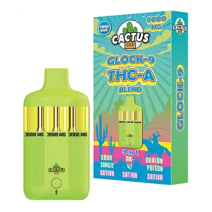 Sour Tangie | AK-47 | Dubian Poison Cactus Labs Glock 9 THC-A Blend Vape 9000mg