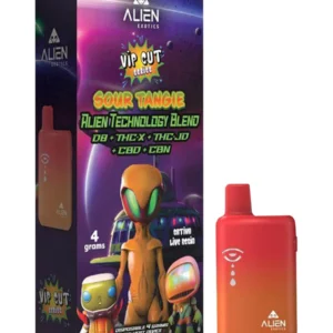 Sour Tangie Alien Exotics Live Resin Blend Disposables 4G