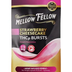 Strawberry Cheesecake Mellow Fellow THCP Bursts Edible 2.5mg
